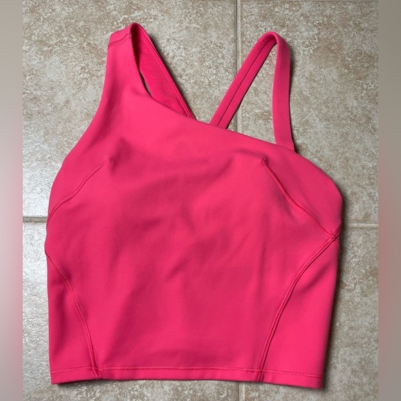 Lululemon Everlux Asymmetrical Tennis Tank Top Lip Gloss Size 4 - Picture 1 of 8